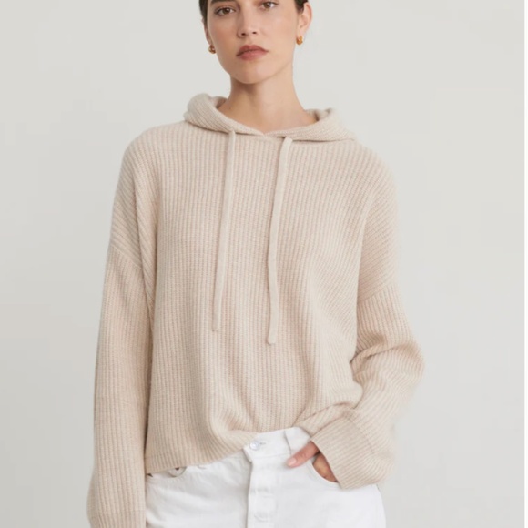 Jenni Kayne Cashmere Fisherman Hoodie M - Picture 1 of 11